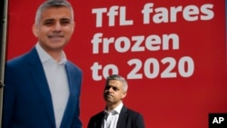 伦敦市长候选人萨迪克汗。