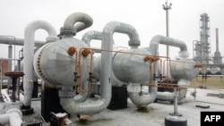 乌克兰波尔塔瓦市附近一座天然气生产运输站的全貌，该天然气田位于乌克兰首都基辅东约330千米处（资料照） 