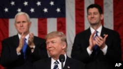 美国总统川普在国会对参众两院发表讲话(2017年2月28日)