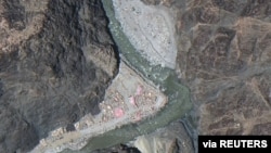 中印爭議地區拉達克的衛星圖像（資料圖片）