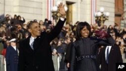 奥巴马总统宣誓就职开始第二任期