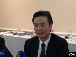 台湾驻美代表金溥聪 (美国之音钟辰芳拍摄)