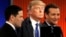 Марко Рубио, Дональд Трамп, Тед Круз и Джон Касич 