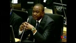 2014-10-08 美國之音視頻新聞: 肯尼亞總統國際刑事法庭上出庭