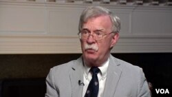 美國國家安全顧問博爾頓接受美國之音專訪談到香港問題。