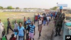 聯合維和人員在南蘇丹維持秩序