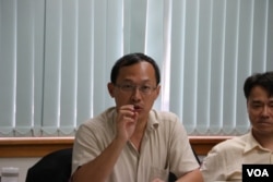 “兩岸政策協會”副理事長譚耀南（美國之音楊明攝）