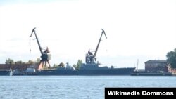 2010年的一张照片显示一艘正在建造中的俄罗斯猎豹级护卫舰。(Wikipedia Commons Falcon2700)