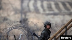 南北韓邊界非軍事區氣氛緊張