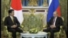 普京和安倍晉三在莫斯科舉行會談
