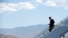 President Barack Obama arrives at Palm Spring International Airport in Palm Springs, California,, June 7, 2013.
