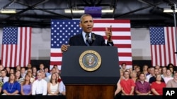 奥巴马总统2013年7月24日在伊利诺伊州盖尔斯堡诺克斯学院讲话寻求扩大中产阶层