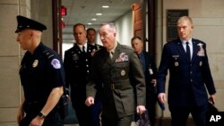 美国参谋长联席会议主席邓福德将军在参议院参加听证（2019年5月21日）