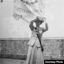 妇女投票权运动领袖之一苏珊•安东尼(Library of Congress Prints & Photographs)