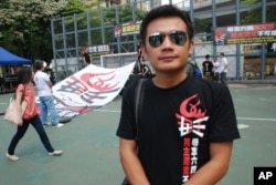 中國遊客歐先生首次參加香港紀念六四遊行