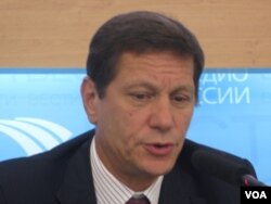 俄罗斯奥委会主席亚历山大-朱可夫（美国之音白桦拍摄）