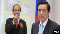 台灣總統馬英九(右)和立法院院長王金平(左)