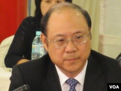大陆海协会副会长郑立中(美国之音张永泰拍摄)