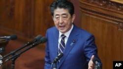 日本首相安倍晉三(資料照片)