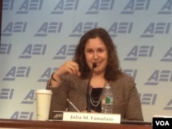 2049计划研究所客座研究员傅美珠（美国之音 钟辰芳拍摄）