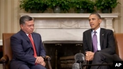 奧巴馬與約旦國王阿卜杜勒在白宮