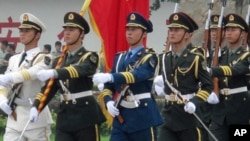 中国三军仪仗队队列演示