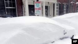 波士頓市２０１５年２月１５日的雪景