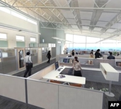 自然采光让办公室宽敞明亮