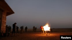 在阿勒頗北部的反叛武裝還擊