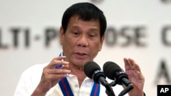 菲律宾总统杜特尔特（资料图）