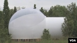 充气气泡旅馆外观(视频截图)