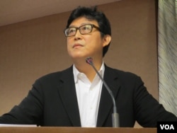 在野党民进党立委姚文智(美国之音张永泰拍摄)