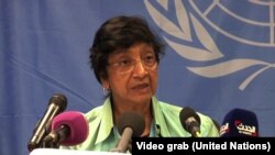聯合國人權事務主管皮萊.（資料圖片）
