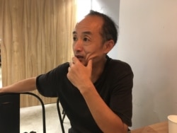 中国纪录片导演闻海（美国之音 陈筠摄）