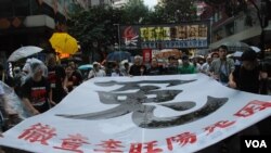 香港2012大遊行 要求平反六四 為李旺陽申寃 要新特首下台 （新增22幅圖片）