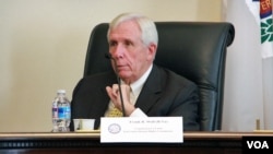 美國國會眾議院撥款委員會負責太空總署撥款的小組委員會主席共和黨眾議員福蘭克.沃爾夫。(資料照片)