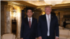 美国当选总统川普2016年11月17日会见日本首相安倍 （川普脸书网页照片）
