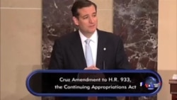 克鲁兹参议员结束21小时冗长发言