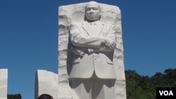 馬丁.路德.金雕像(美國之音楊晨拍攝) 