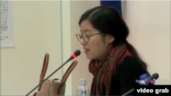 王炳章先生的女兒王天安(資料圖片)