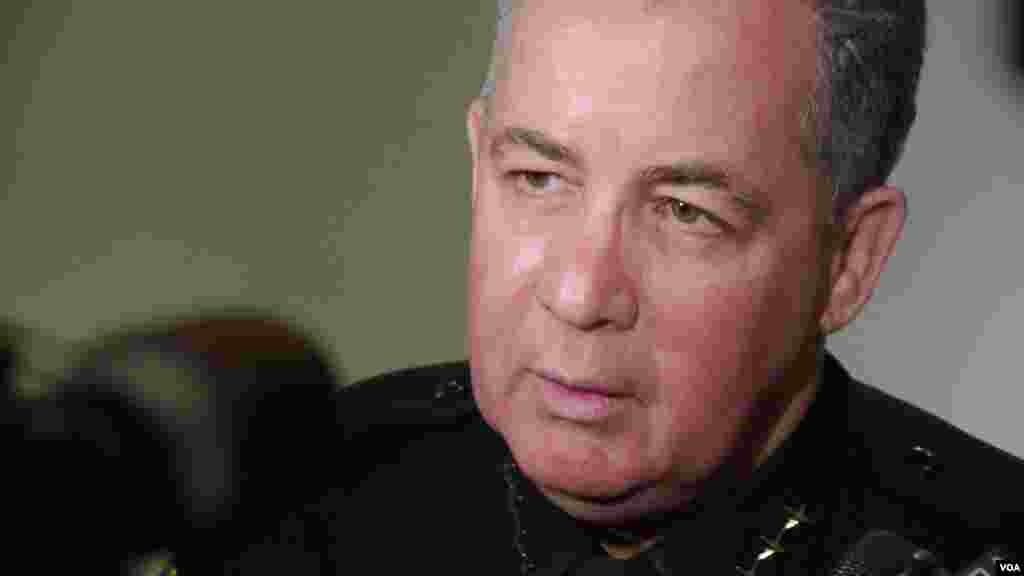 河滨市警长迪亚兹(美国之音国符拍摄)