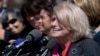 Plaintiff Edith Windsor speaks to reporters in Washington, March 27, 2013