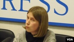 国际危机及组织研究员帕霍敏科(美国之音白桦拍摄)