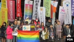 台灣80個公民團體召開聯合記者會(美國之音張永泰拍攝)