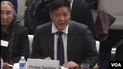 擔任達賴喇嘛駐美代表時的邊巴次仁（Penpa Tsering）（VOA)