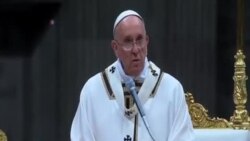 教宗方濟各聖誕和平祈福