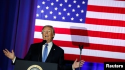 美國總統川普在印第安納波利斯發表講話 (2017年9月27日)