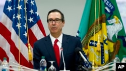 美國財政部長努欽在世界銀行/國際貨幣基金組織春季會議上回答記者提問