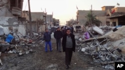 受到襲擊的難民營