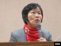 台湾执政党民进党立委刘世芳(美国之音张永泰拍摄)